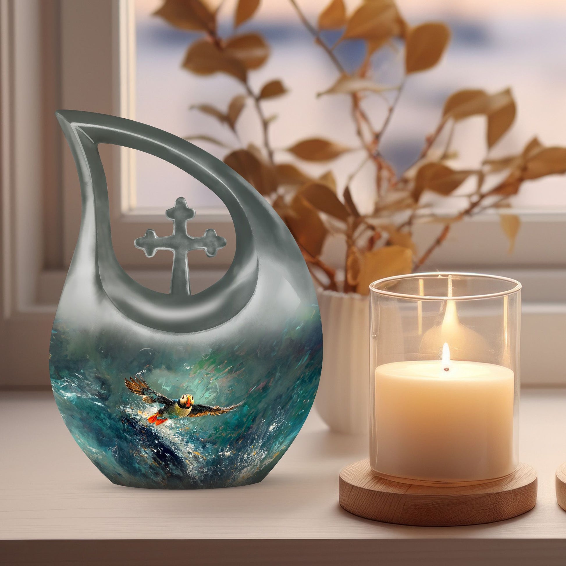 Puffin Bird Urns For Ashes - Urns For Ashes Adult Female Mom