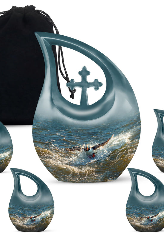 Puffin Bird Urns For Ashes - Human Urns For Ashes Adult Female