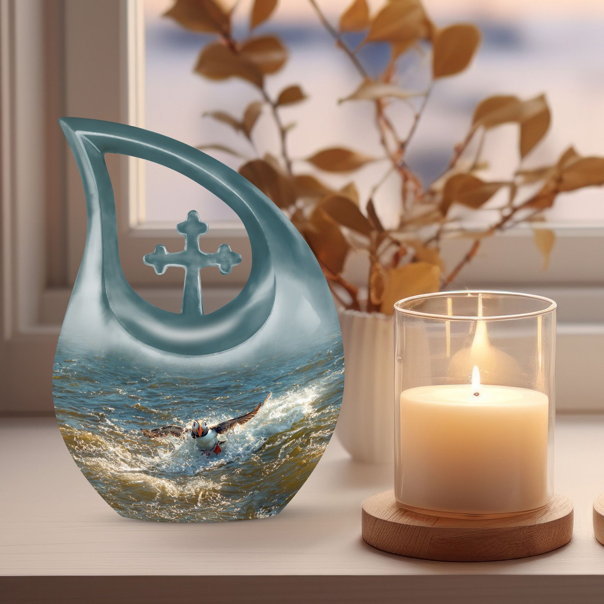Puffin Bird Urns For Ashes - Human Urns For Ashes Adult Female