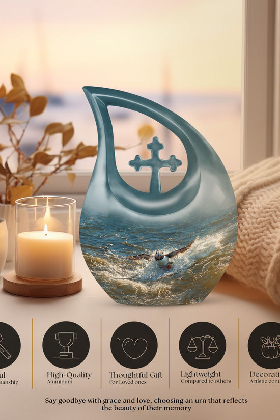 Puffin Bird Urns For Ashes - Human Urns For Ashes Adult Female