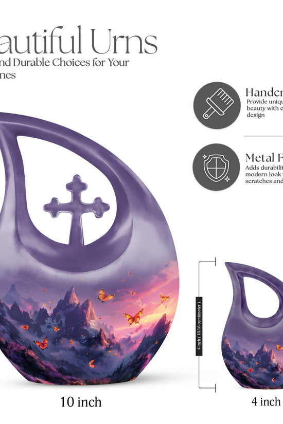 Purple Meadow Urns For Ashes - Large Urns Human Ashes