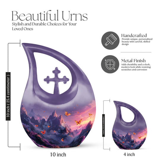 Purple Meadow Urns For Ashes - Large Urns Human Ashes