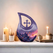 Purple Meadow Urns For Ashes - Large Urns Human Ashes