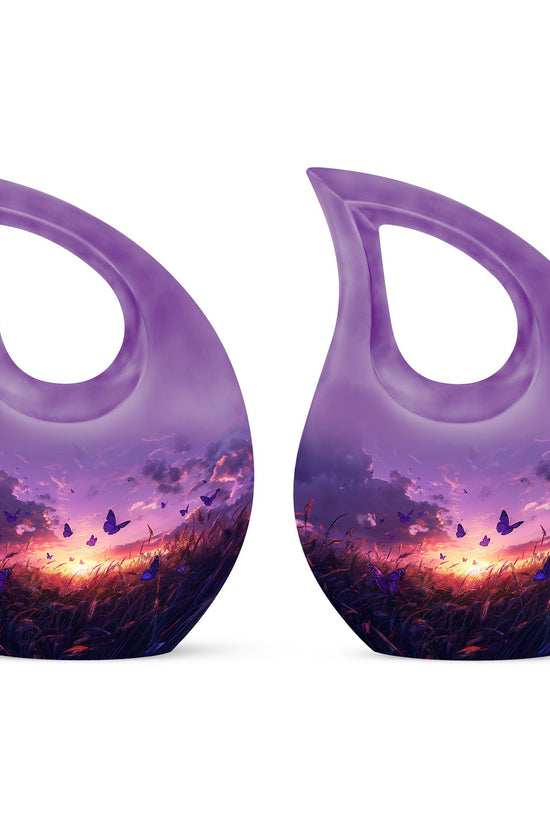 Purple Meadow Urns For Ashes - Large Urn Mom