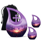 Purple Meadow Urns For Ashes - Large Urn Mom