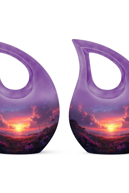 Purple Meadow Urns For Ashes - Large Adult Urn