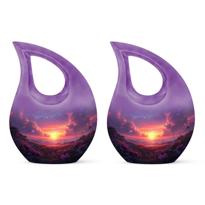 Purple Meadow Urns For Ashes - Large Adult Urn