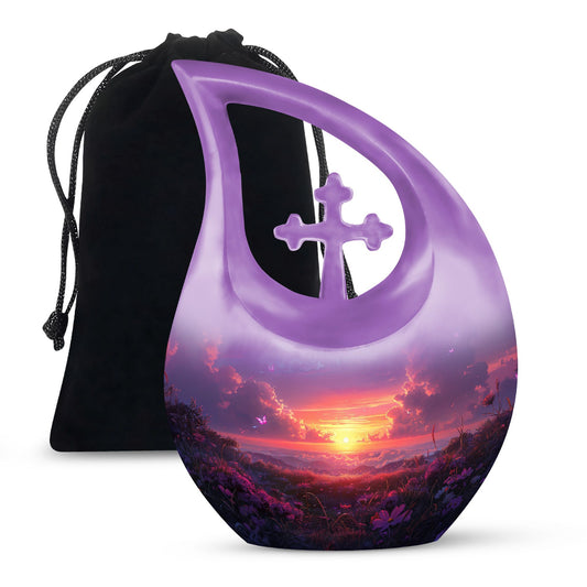 Purple Meadow Urns For Ashes - Large Adult Urn