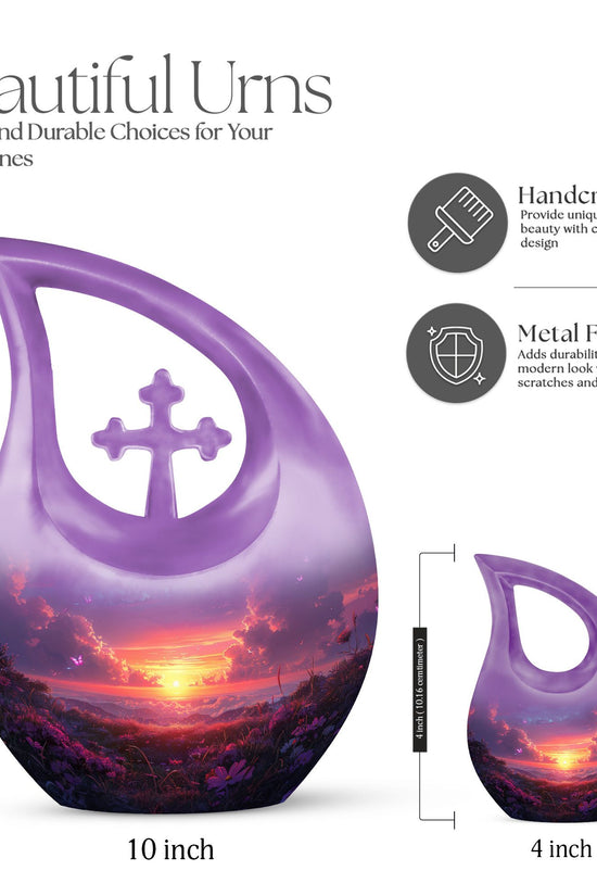 Purple Meadow Urns For Ashes - Large Adult Urn