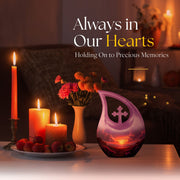 Purple Meadow Urns For Ashes - Large Adult Urn