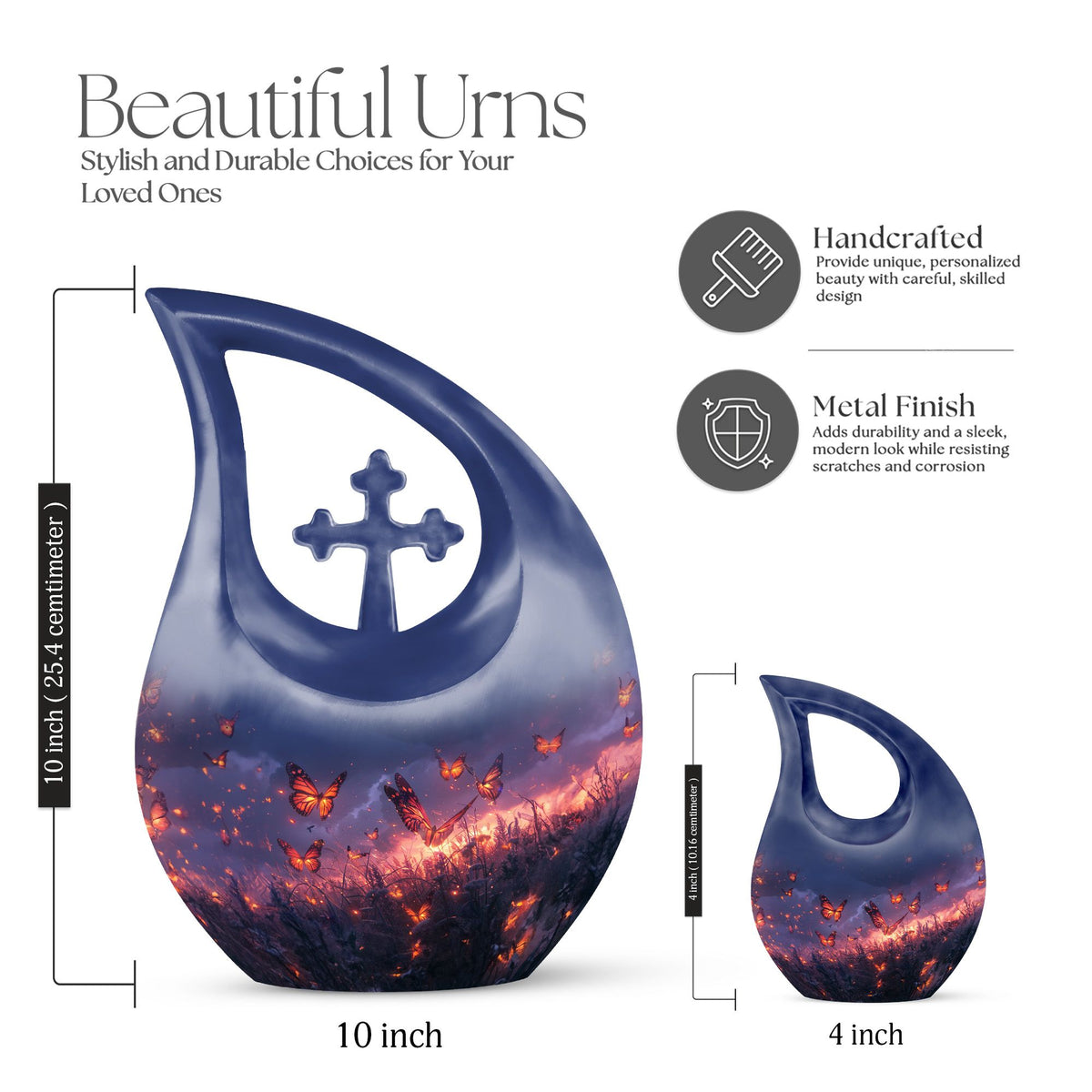 Purple Meadow Urns For Ashes - Urn Mom Ashes Large