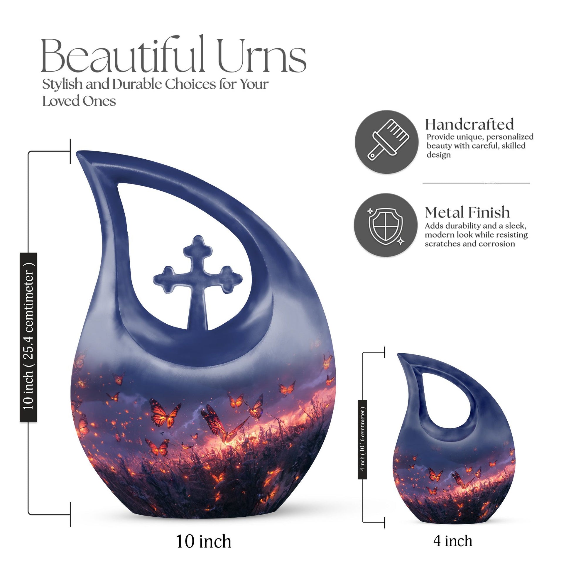 Purple Meadow Urns For Ashes - Urn Mom Ashes Large