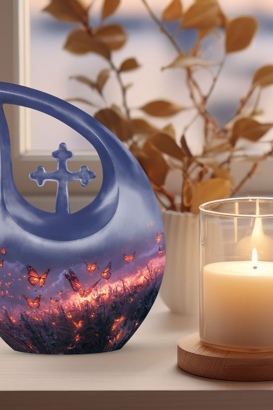 Purple Meadow Urns For Ashes - Urn Mom Ashes Large