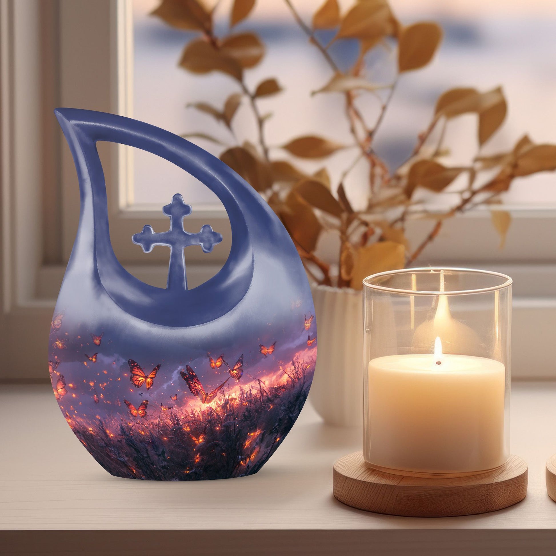 Purple Meadow Urns For Ashes - Urn Mom Ashes Large