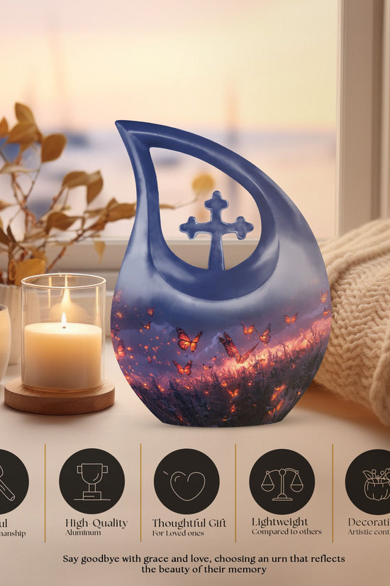 Purple Meadow Urns For Ashes - Urn Mom Ashes Large
