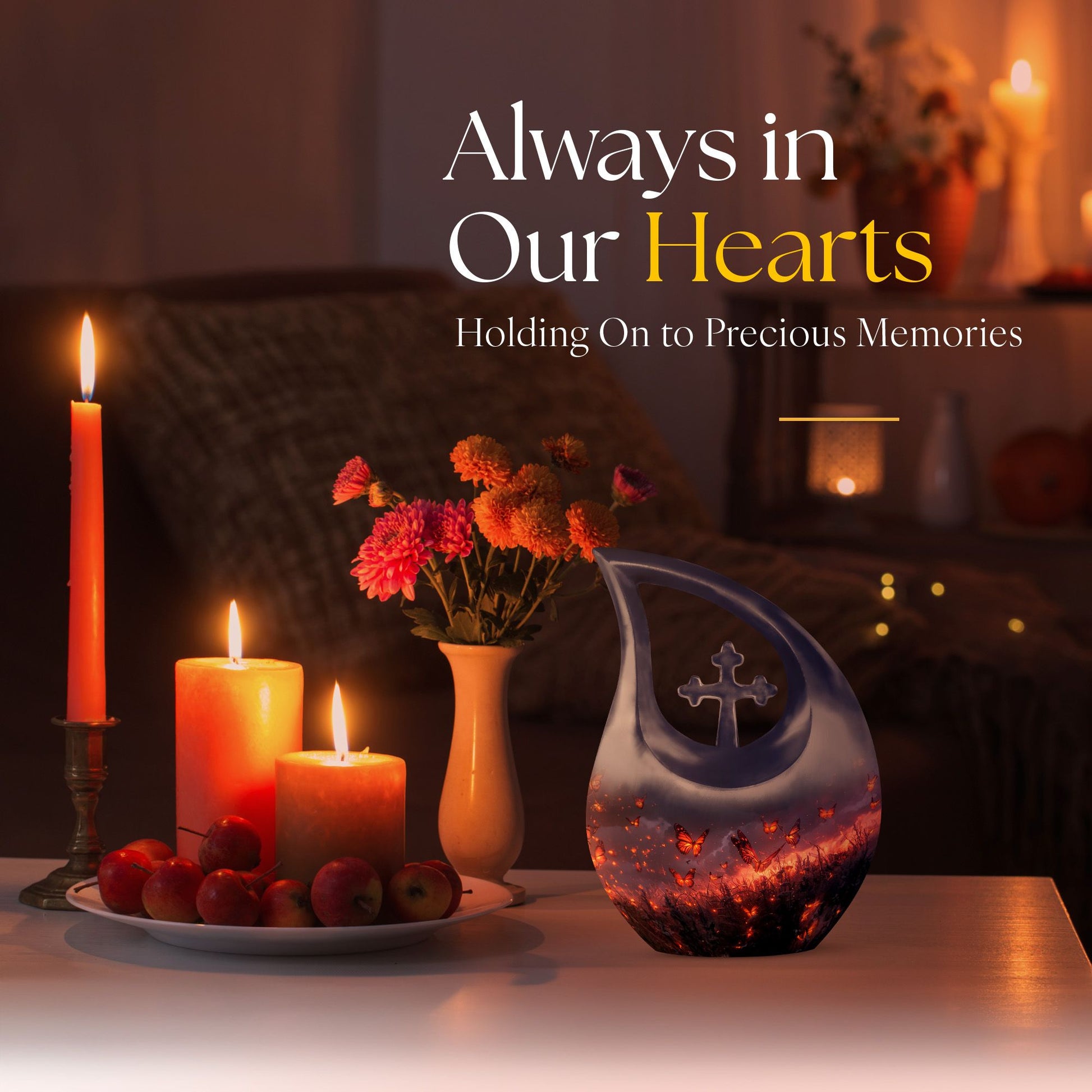 Purple Meadow Urns For Ashes - Urn Mom Ashes Large