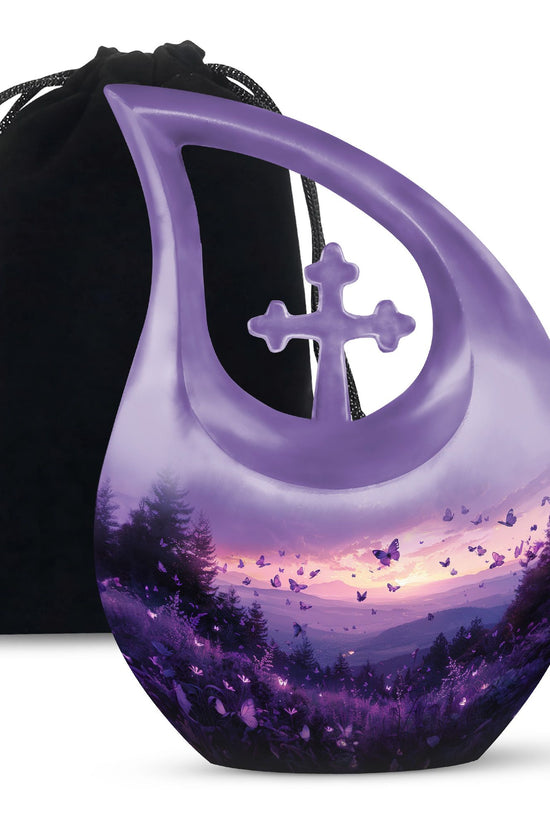 Purple Meadow Urns For Ashes - Urn Large Adult