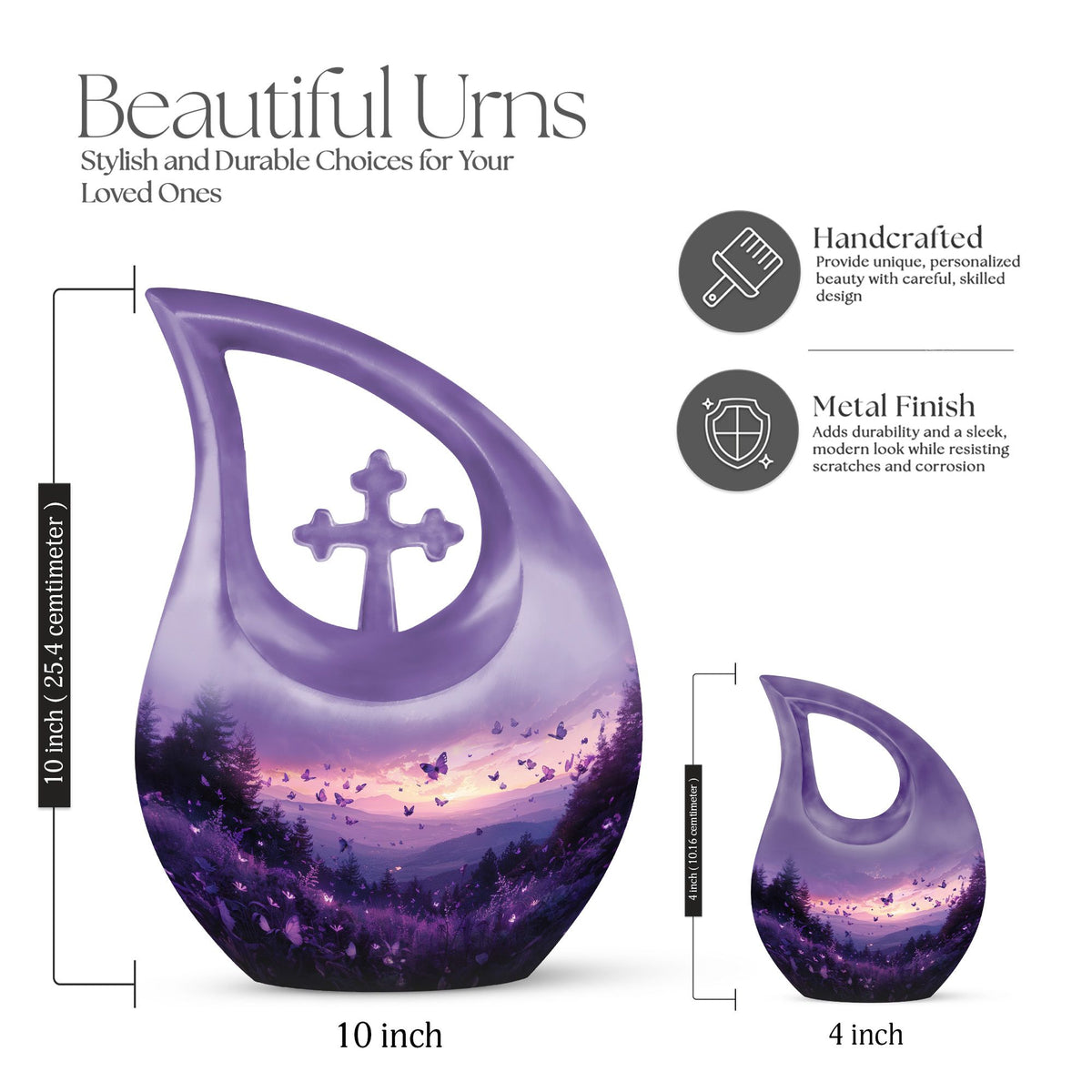 Purple Meadow Urns For Ashes - Urn Large Adult