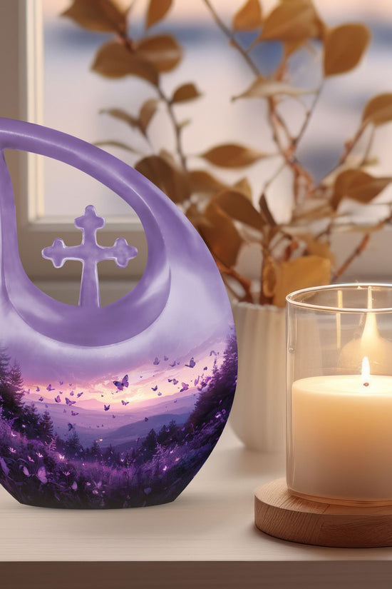 Purple Meadow Urns For Ashes - Urn Large Adult