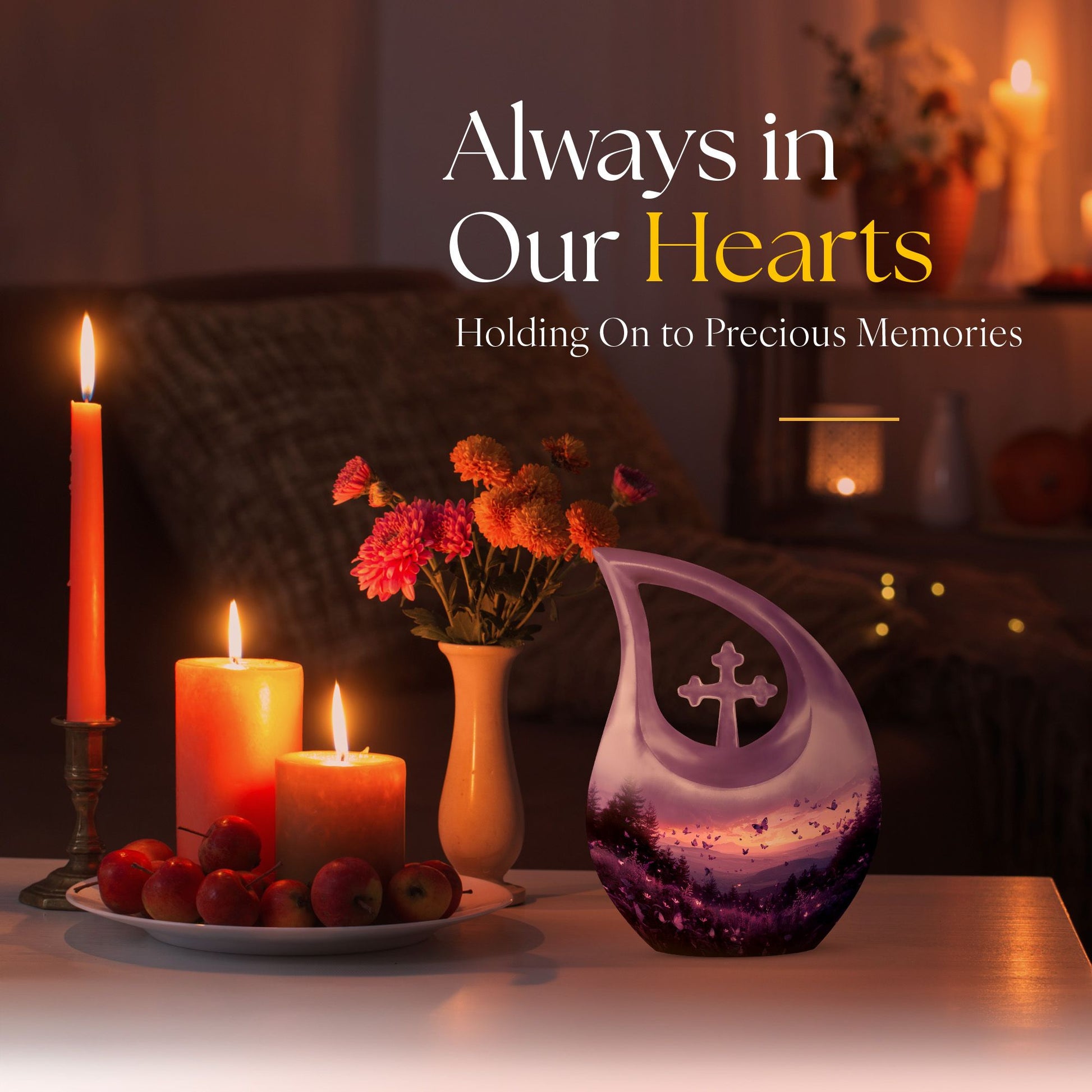 Purple Meadow Urns For Ashes - Urn Large Adult