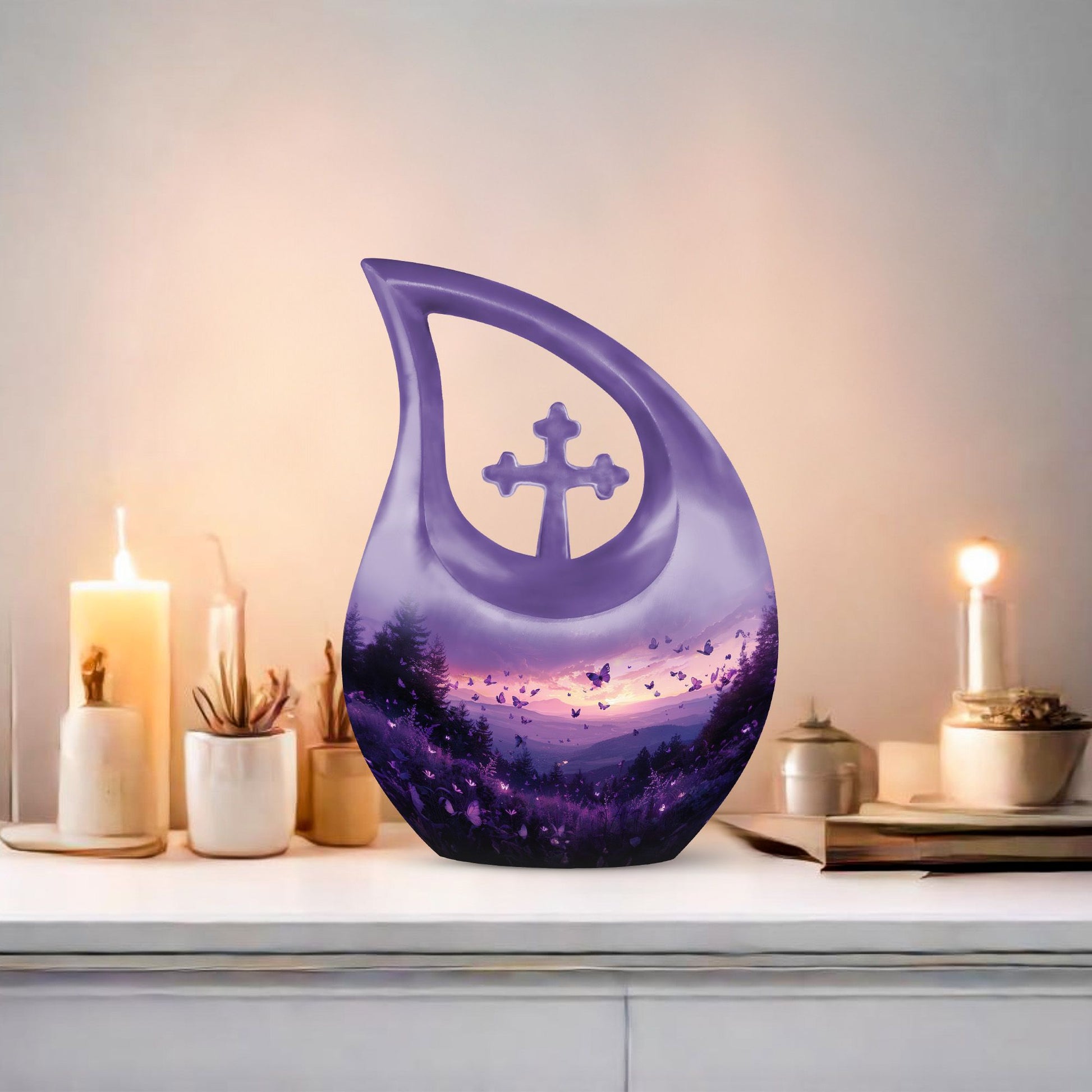 Purple Meadow Urns For Ashes - Urn Large Adult