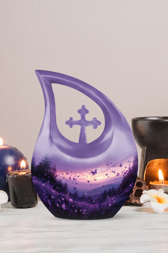 Purple Meadow Urns For Ashes - Urn Large Adult