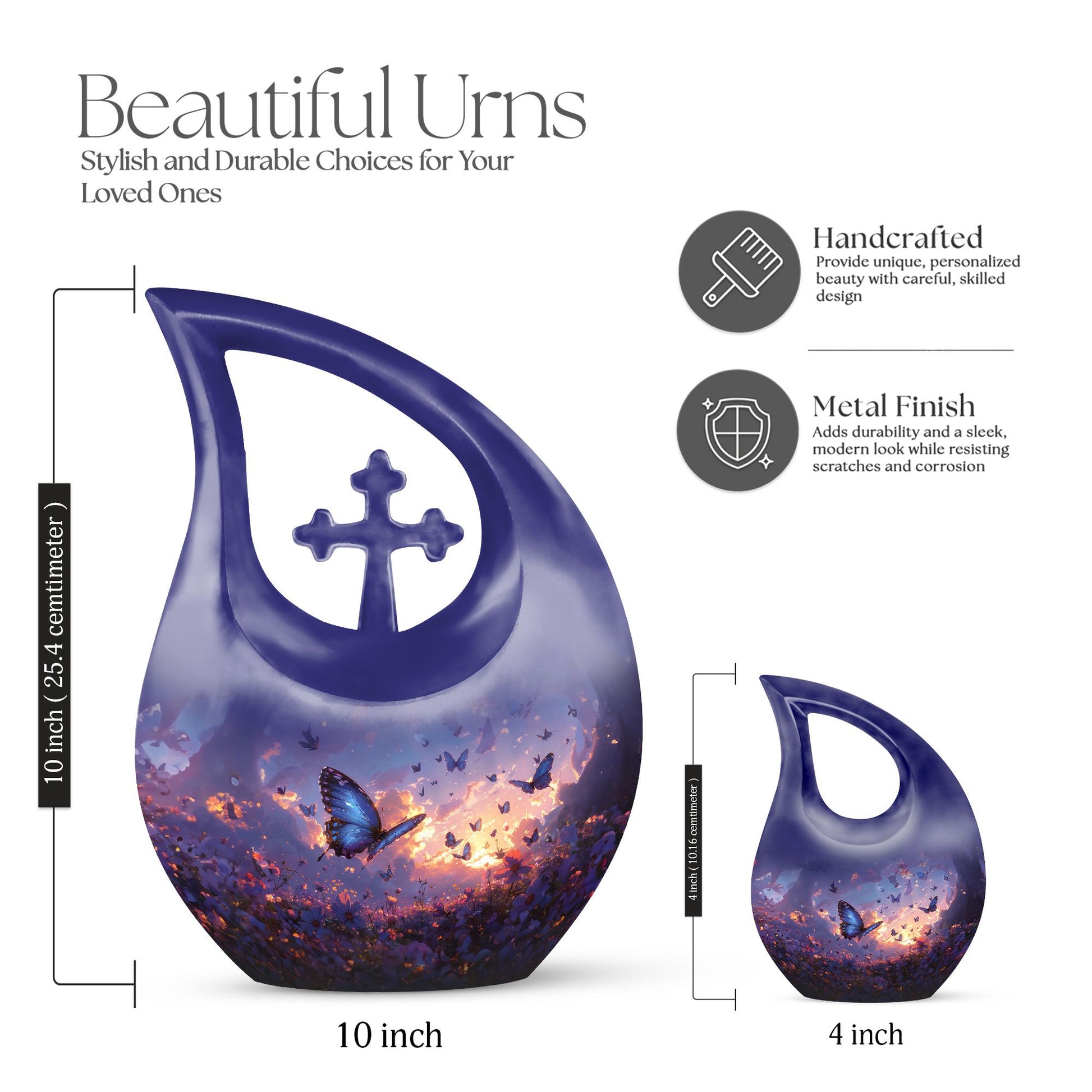 Purple Meadow Urns For Ashes - Urn Human Ashes Large