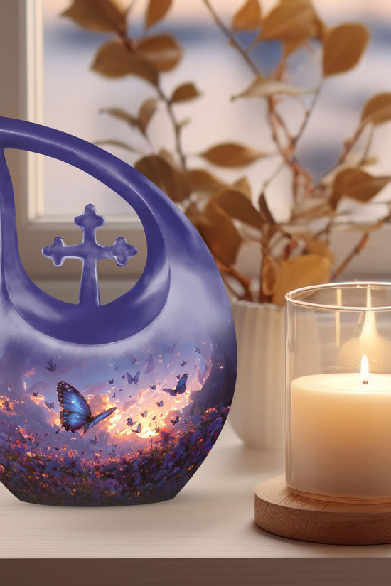 Purple Meadow Urns For Ashes - Urn Human Ashes Large