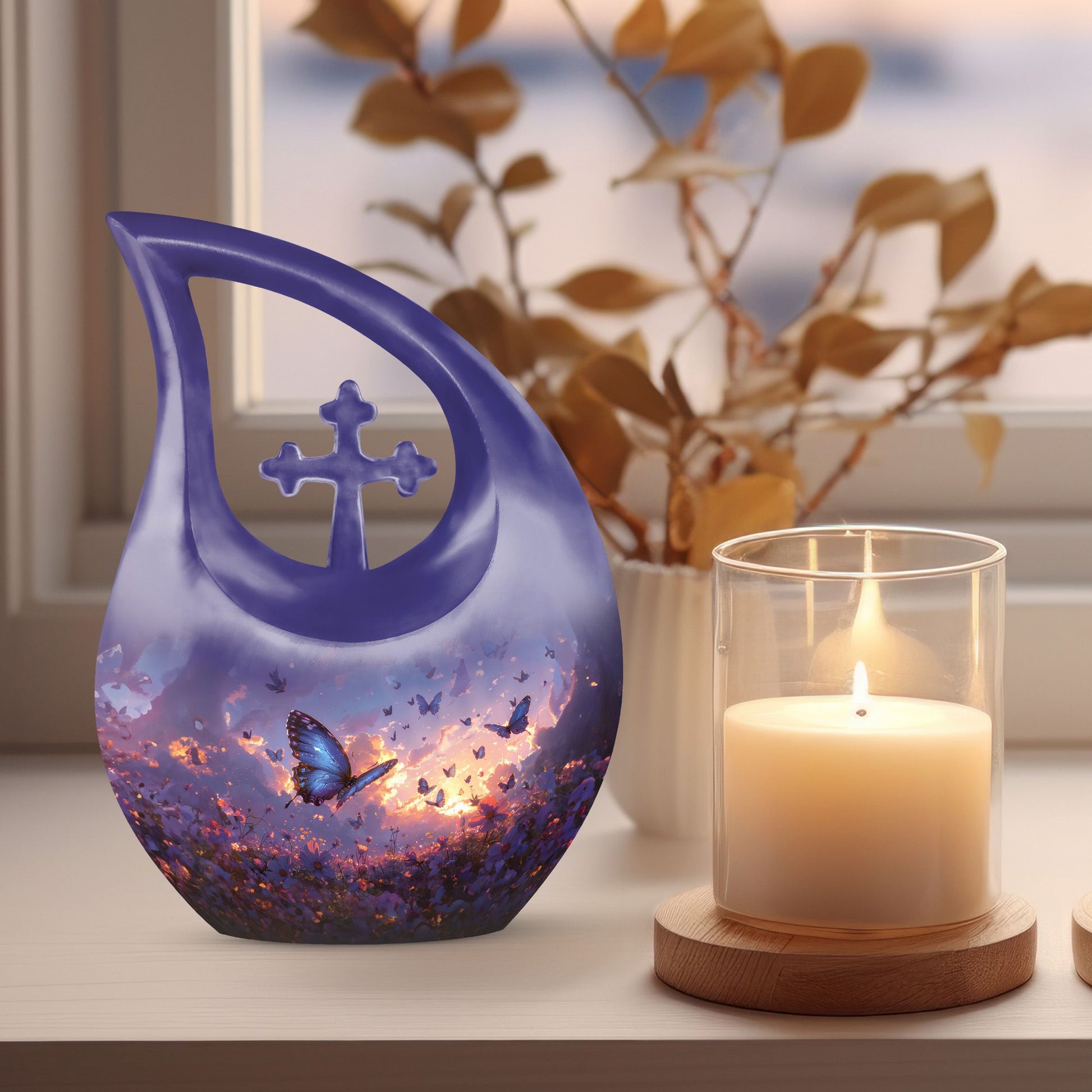 Purple Meadow Urns For Ashes - Urn Human Ashes Large