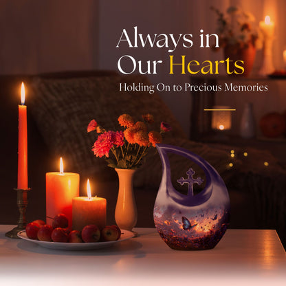 Purple Meadow Urns For Ashes - Urn Human Ashes Large