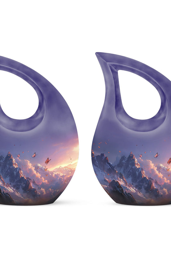 Purple Meadow Urns For Ashes - Large Urn Human Ashes