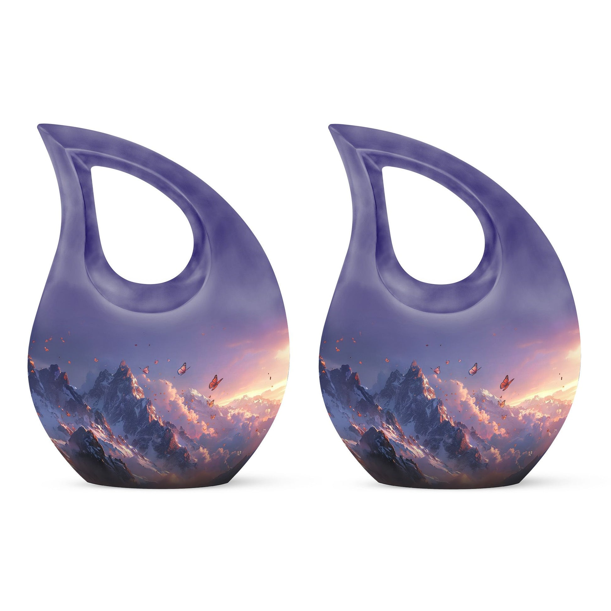 Purple Meadow Urns For Ashes - Large Urn Human Ashes