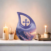 Purple Meadow Urns For Ashes - Large Urn Human Ashes