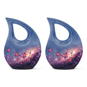 Purple Meadow Urns For Ashes - Large Decorative Urn For Human Ashes