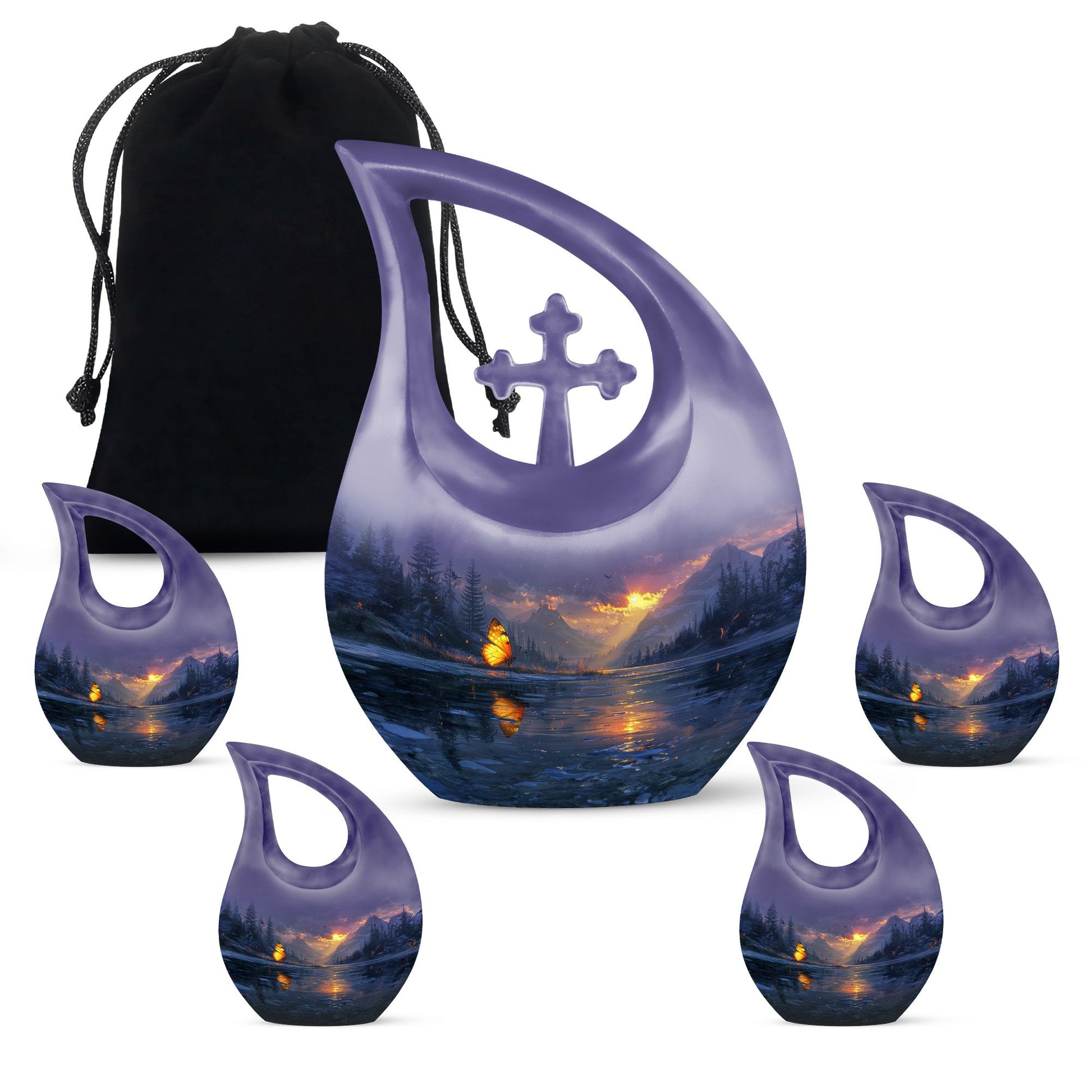 Purple Meadow Urns For Ashes - Urn For Ashes For Women