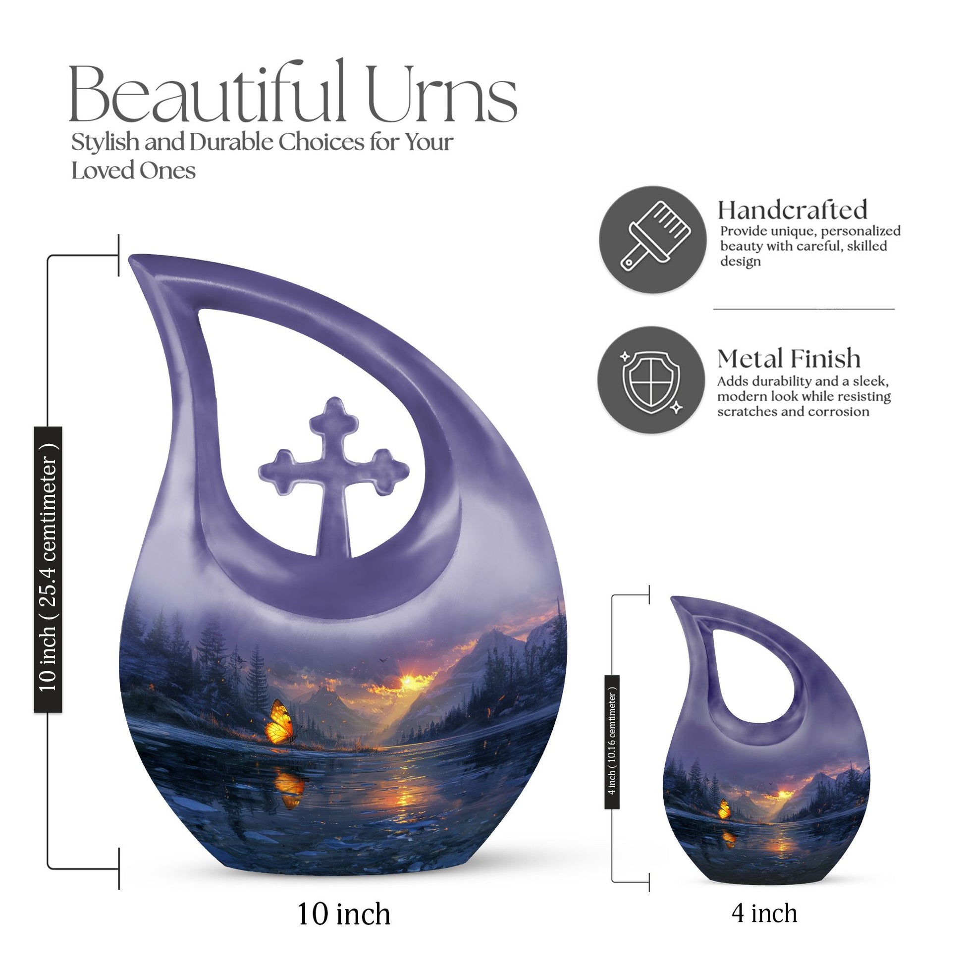Purple Meadow Urns For Ashes - Urn For Ashes For Women