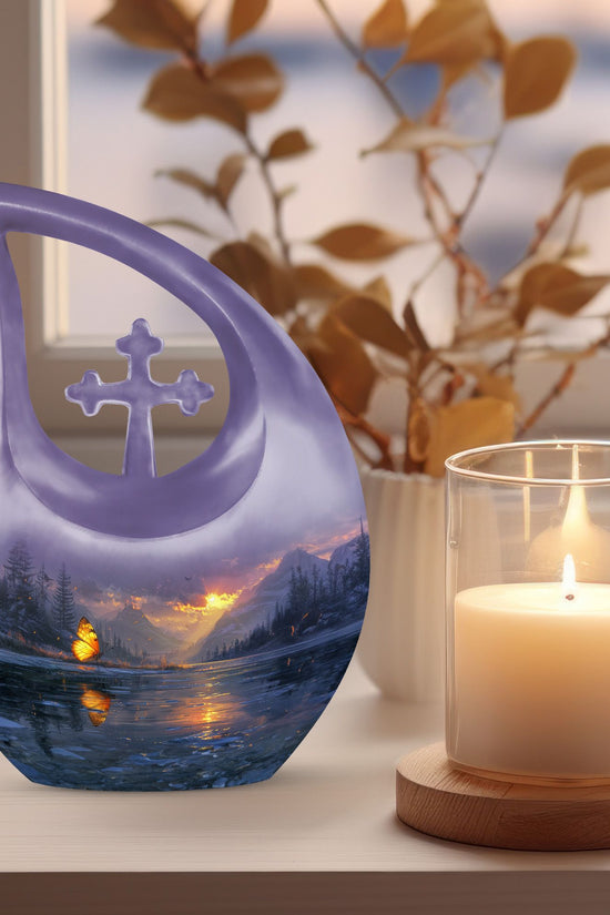 Purple Meadow Urns For Ashes - Urn For Ashes For Women