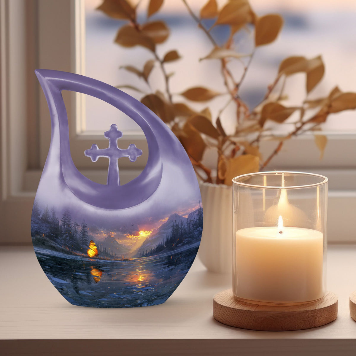 Purple Meadow Urns For Ashes - Urn For Ashes For Women