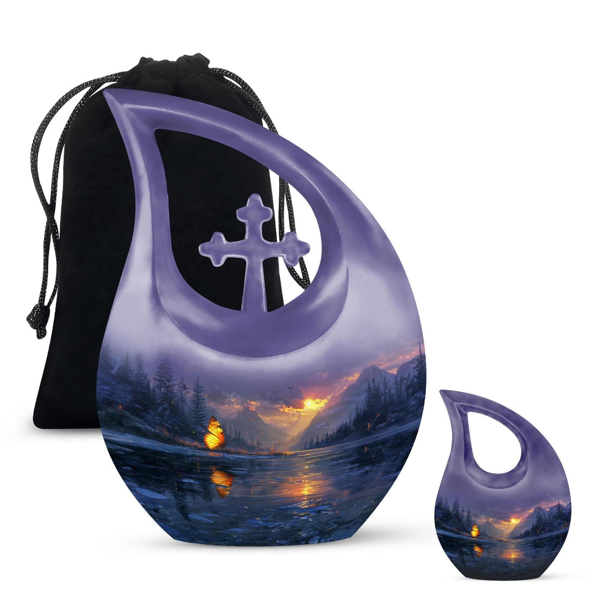 Purple Meadow Urns For Ashes - Urn For Ashes For Women