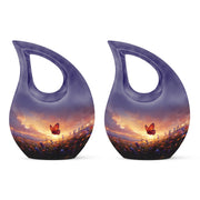Purple Meadow Urns For Ashes - Small Urn For Ashes For Women