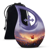 Purple Meadow Urns For Ashes - Small Urn For Ashes For Women