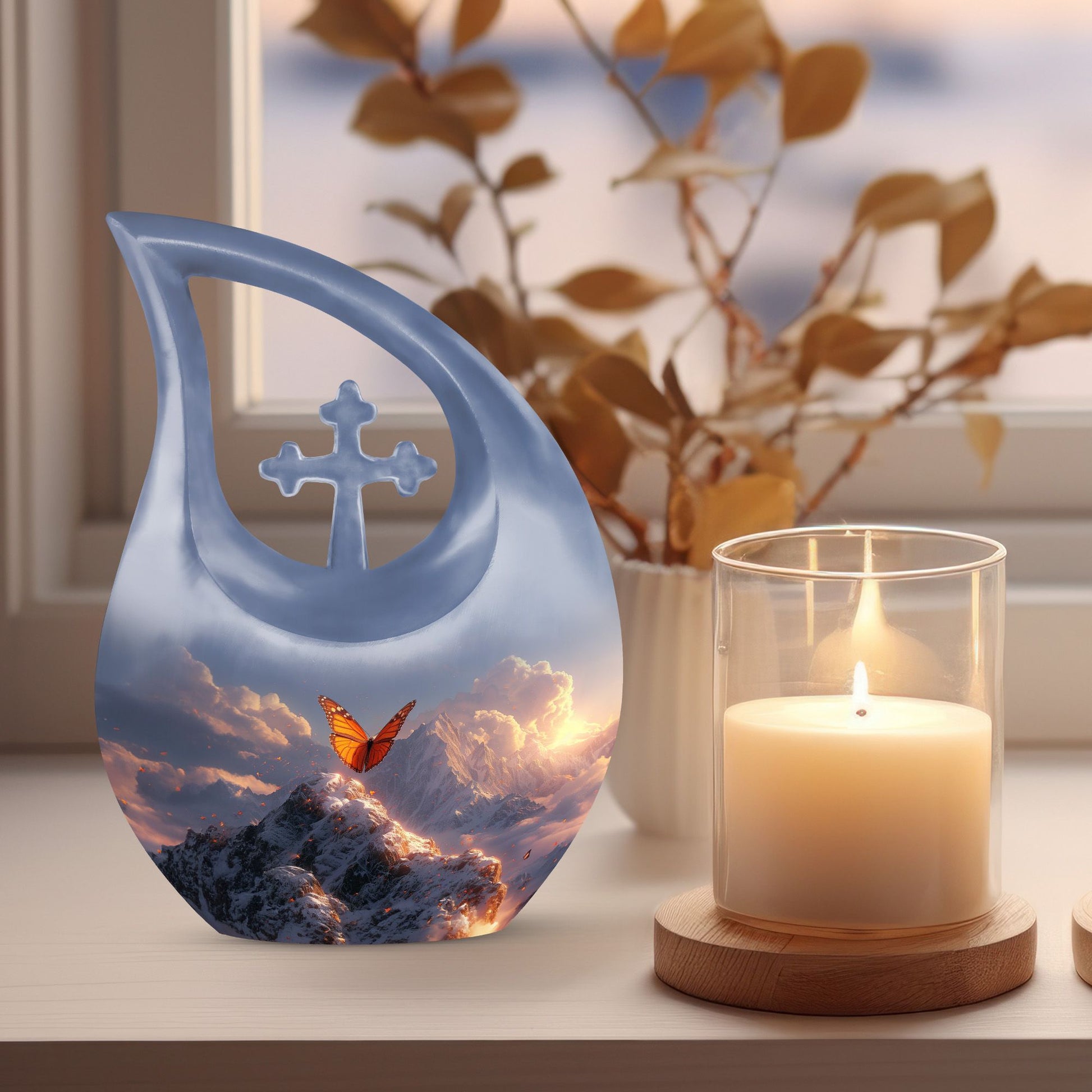 Purple Meadow Urns For Ashes - Cremation Urns For Women