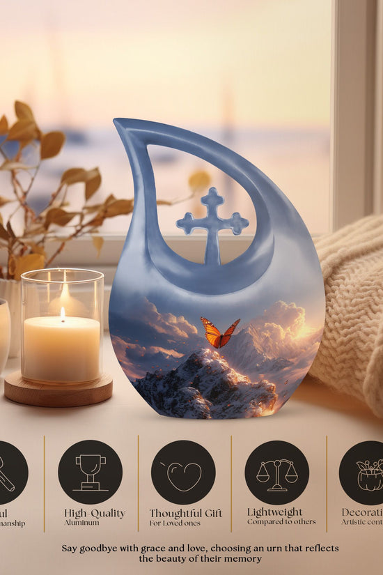 Purple Meadow Urns For Ashes - Cremation Urns For Women