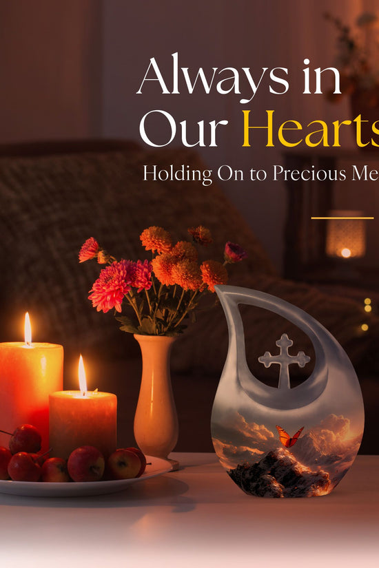 Purple Meadow Urns For Ashes - Cremation Urns For Women