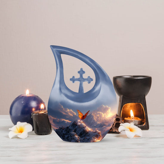 Purple Meadow Urns For Ashes - Cremation Urns For Women