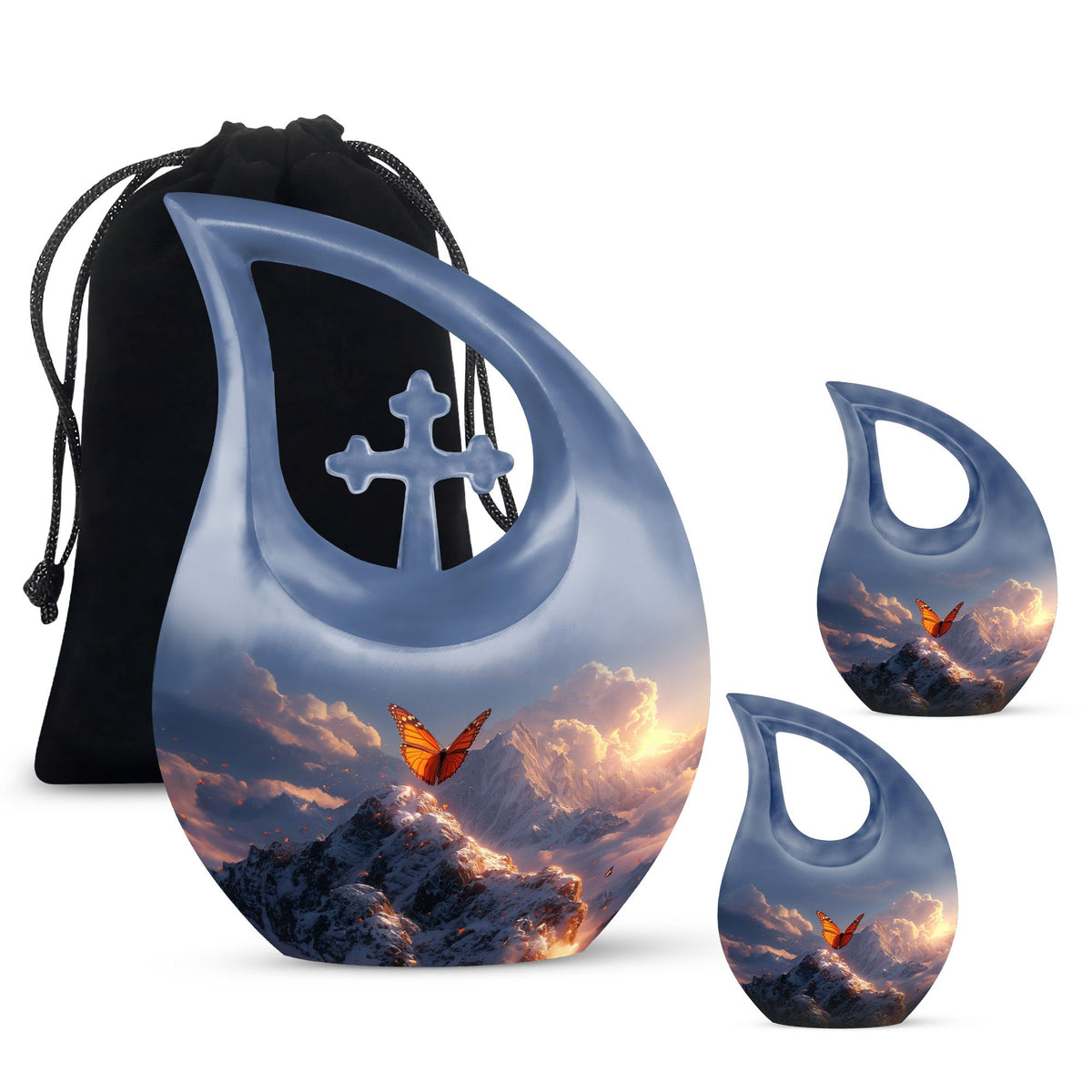Purple Meadow Urns For Ashes - Cremation Urns For Women