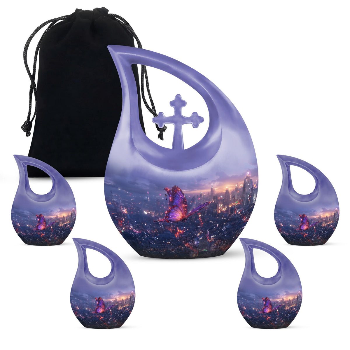 Purple Meadow Urns For Ashes - Urn For Ashes For Women Small