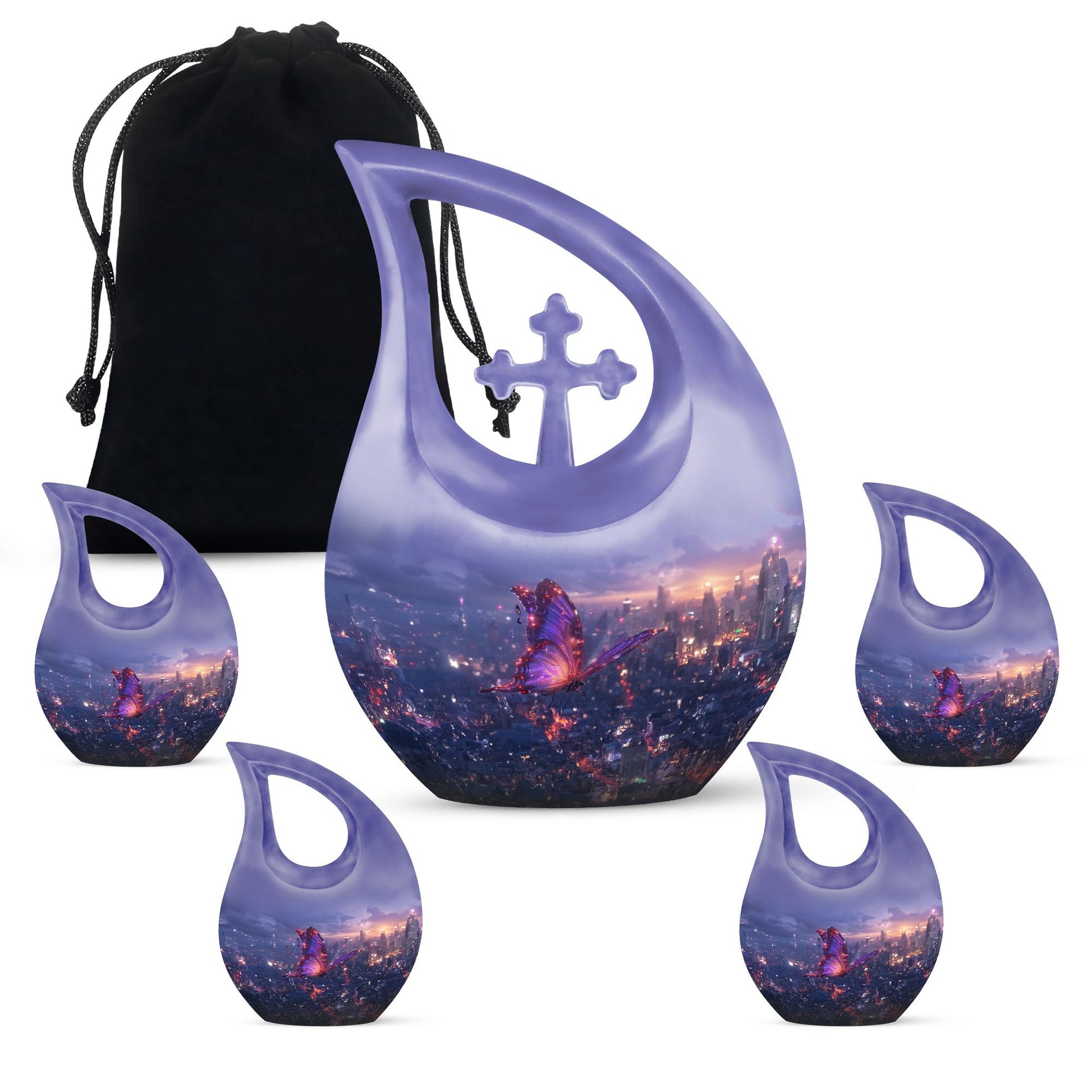 Purple Meadow Urns For Ashes - Urn For Ashes For Women Small