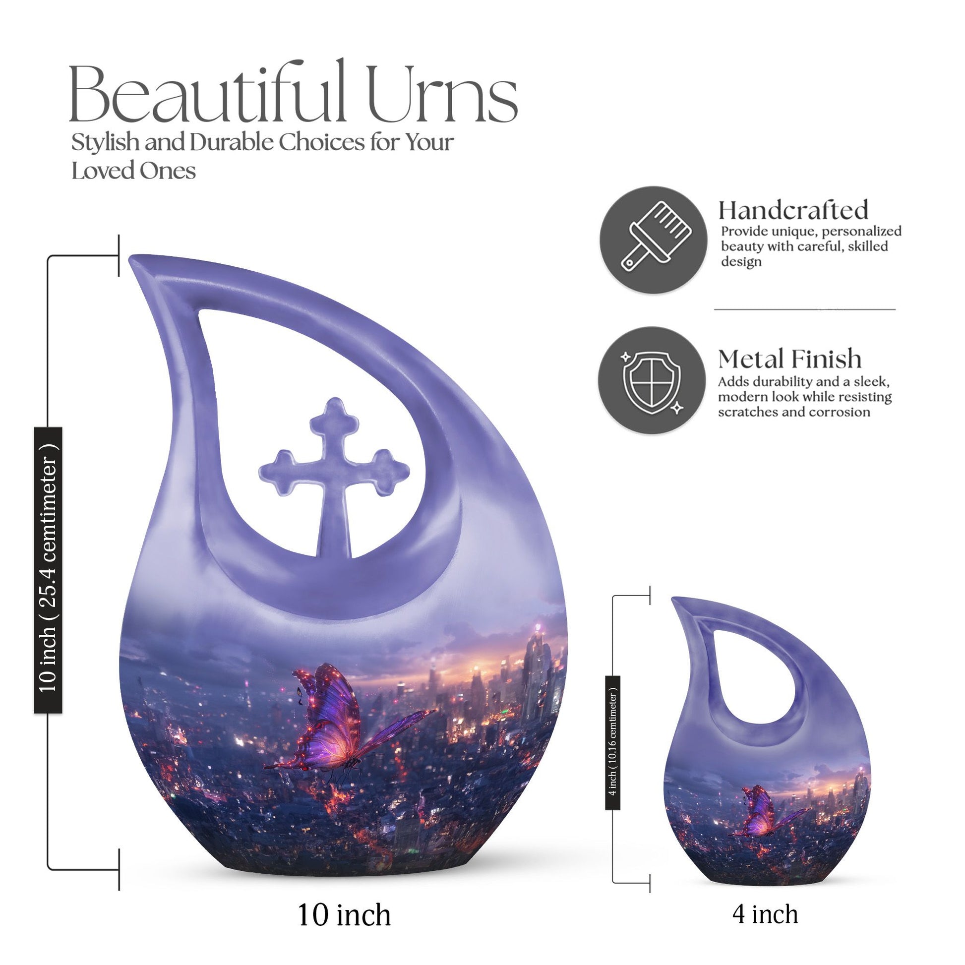 Purple Meadow Urns For Ashes - Urn For Ashes For Women Small