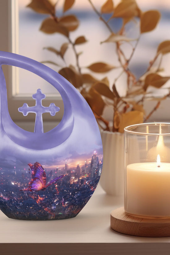 Purple Meadow Urns For Ashes - Urn For Ashes For Women Small